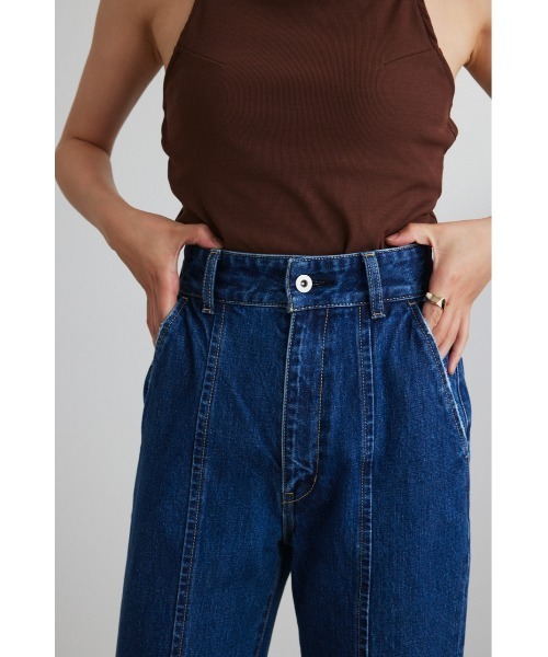 STYLEMIXER(スタイルミキサー)の「ステッチワークセンターシームデニム(デニムパンツ・レディース・ブルー・MEDIUM/X-SMALL/SMALL)」の4枚目の写真