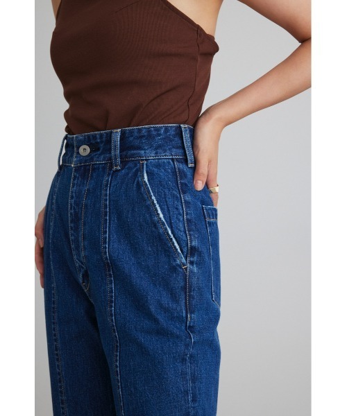 STYLEMIXER(スタイルミキサー)の「ステッチワークセンターシームデニム(デニムパンツ・レディース・ブルー・MEDIUM/X-SMALL/SMALL)」の5枚目の写真