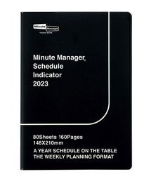 HIGHTIDE（ハイタイド）の「手帳 ハイタイド 2023年 (2022年12月始まり) ミニットマネージャー (A5 レフト ウィークリー) 週間 スケジュール帳 ダイアリー 月曜日始まり（手帳/メモ帳・キッズ）」