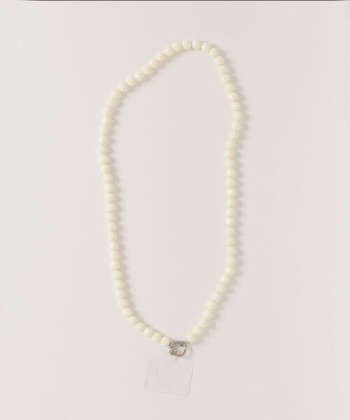 fredy emue（フレディエミュ）の「カラービーズ2wayスマホショルダー（スマホグッズ・レディース・ブラック/ライトグリーン/キナリ・FREE）」の16枚目の写真