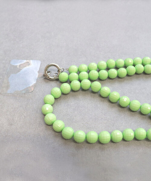 fredy emue（フレディエミュ）の「カラービーズ2wayスマホショルダー（スマホグッズ・レディース・ブラック/ライトグリーン/キナリ・FREE）」の18枚目の写真