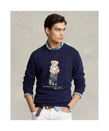 POLO RALPH LAUREN スウェット　ブルー セール】フリース クルーネック プルオーバー（スウェット