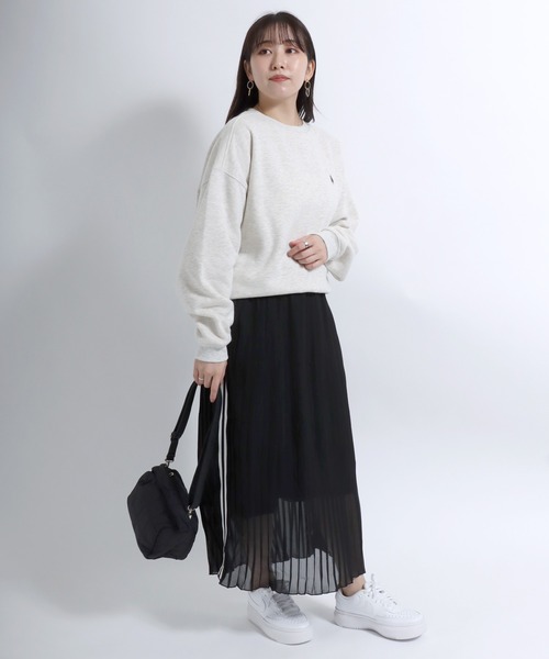 CONVERSE(コンバース)の「CONVERSE(コンバース)ストレッチサイドラインフレアスカート・プリーツスカート・タイトスカート(スカート・レディース・ブラック/カーキ/ブラック系その他2/ブラック系その他・M/L)」の22枚目の写真