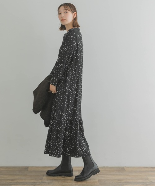 セール】F by ROSSO ドットランダムティアードワンピース（ワンピース