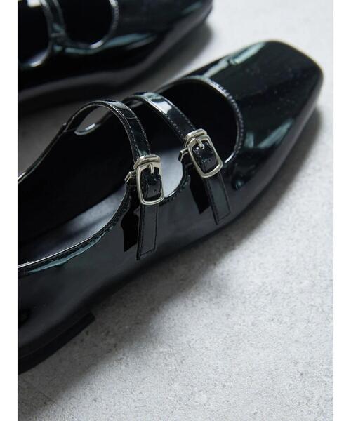 AMERICAN HOLIC(アメリカンホリック)の「【WEB限定】ダブルストラップローヒールパンプス(パンプス・レディース・ブラック・S/M/L)」の5枚目の写真