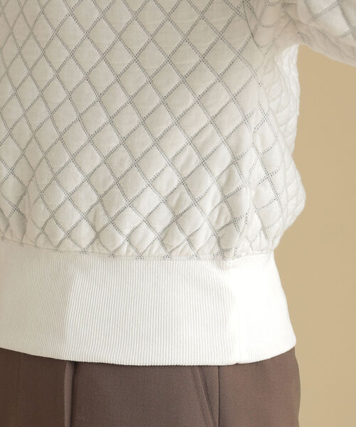 Ray BEAMS（レイビームス）の「Ray BEAMS / キルティング クルーネック トップス（その他トップス・レディース・ブラック/オフホワイト・ONE SIZE）」の12枚目の写真