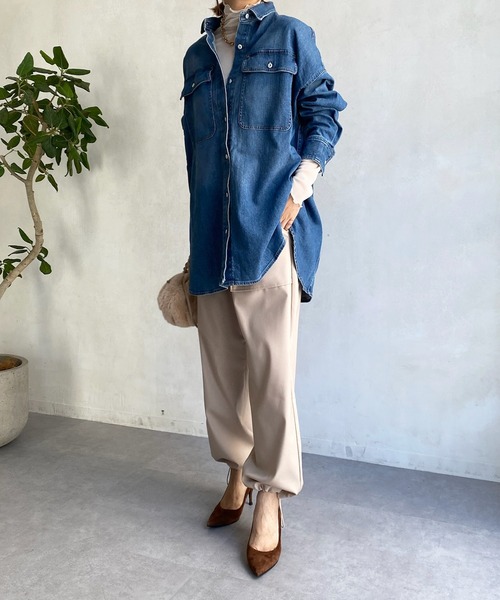 DouDou（ドゥドゥ）の「AWドロストカーゴパンツ（その他パンツ・レディース・チャコールグレー/ブラック/ベージュ・40/38）」の5枚目の写真