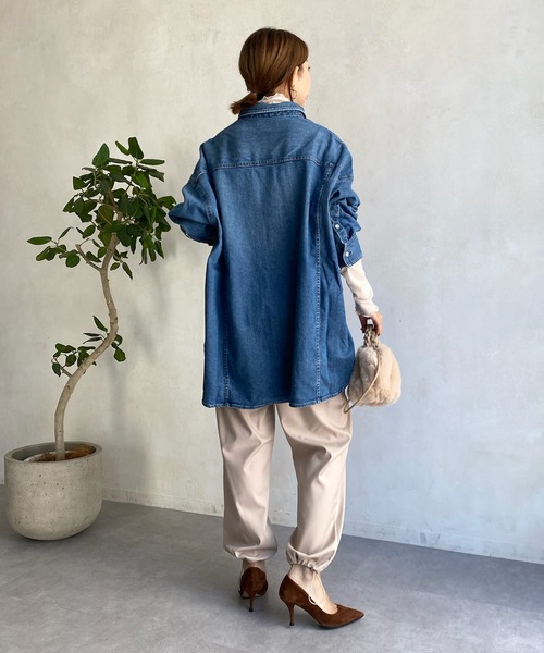 DouDou（ドゥドゥ）の「AWドロストカーゴパンツ（その他パンツ・レディース・チャコールグレー/ブラック/ベージュ・40/38）」の8枚目の写真