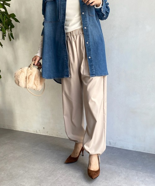 DouDou（ドゥドゥ）の「AWドロストカーゴパンツ（その他パンツ・レディース・チャコールグレー/ブラック/ベージュ・40/38）」の11枚目の写真