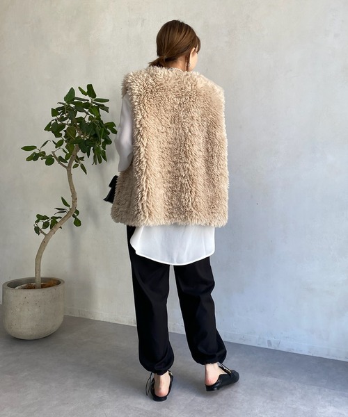 DouDou（ドゥドゥ）の「AWドロストカーゴパンツ（その他パンツ・レディース・チャコールグレー/ブラック/ベージュ・40/38）」の16枚目の写真