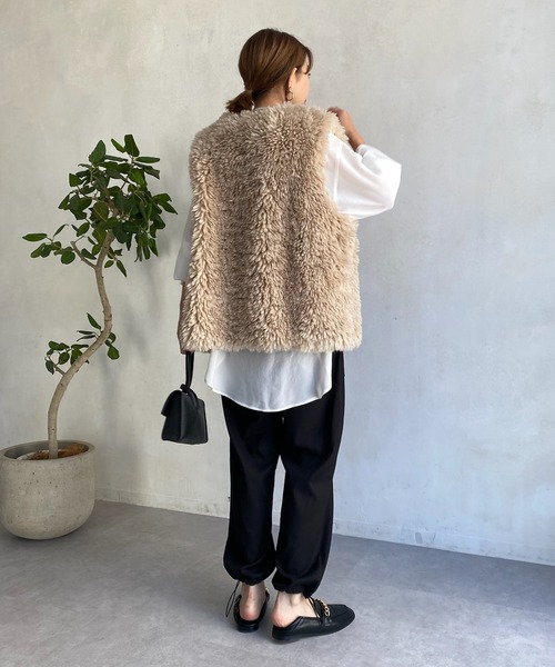 DouDou（ドゥドゥ）の「AWドロストカーゴパンツ（その他パンツ・レディース・チャコールグレー/ブラック/ベージュ・40/38）」の17枚目の写真