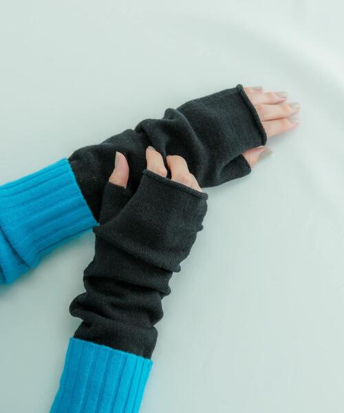 SMELLY（スメリー）の「アームウォーマー（アームカバー・レディース・グレー/ベージュ/モカ/ブラック・-）」の2枚目の写真