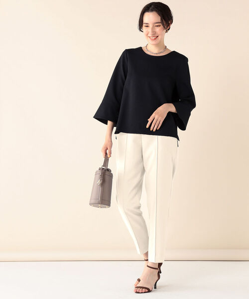 NOLLEY’S Sophi(ノーリーズソフィ)の「ウォッシャブルウールツイルイージーパンツ(その他パンツ・レディース・ブラック/オフホワイト/サックスブルー/ベビーピンク・38/36/34)」の22枚目の写真
