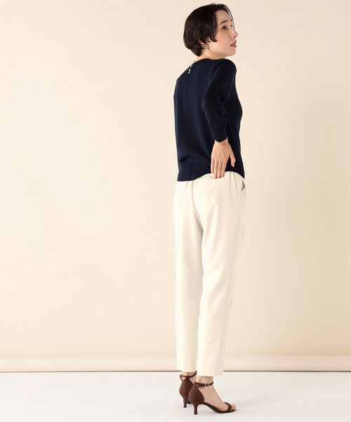 NOLLEY’S Sophi(ノーリーズソフィ)の「ウォッシャブルウールツイルイージーパンツ(その他パンツ・レディース・ブラック/オフホワイト/サックスブルー/ベビーピンク・38/36/34)」の21枚目の写真