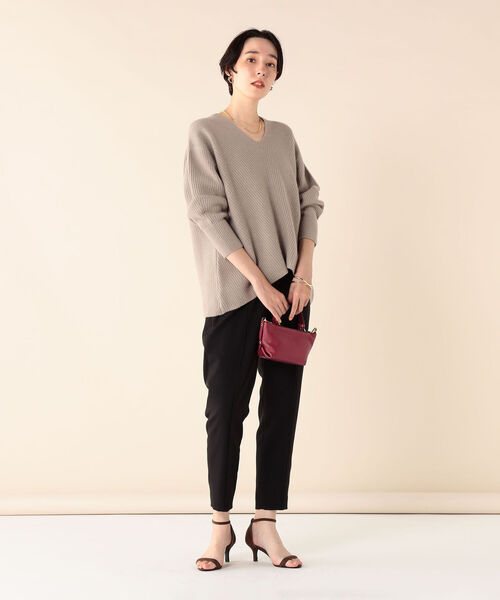 NOLLEY’S Sophi(ノーリーズソフィ)の「ウォッシャブルウールツイルイージーパンツ(その他パンツ・レディース・ブラック/オフホワイト/サックスブルー/ベビーピンク・38/36/34)」の20枚目の写真