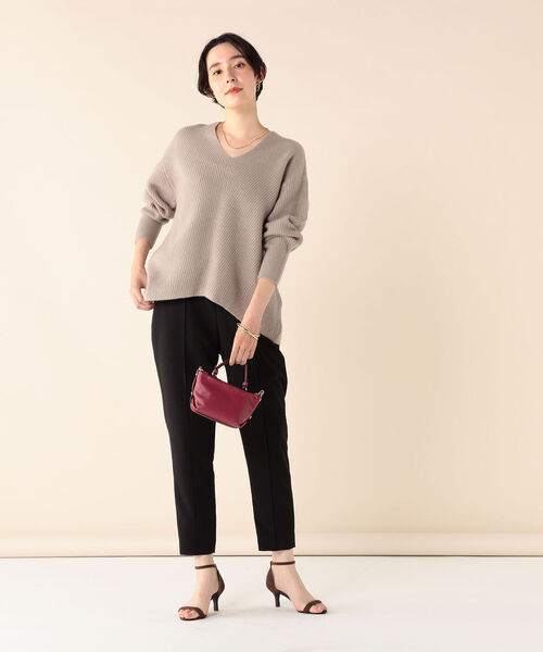 NOLLEY’S Sophi(ノーリーズソフィ)の「ウォッシャブルウールツイルイージーパンツ(その他パンツ・レディース・ブラック/オフホワイト/サックスブルー/ベビーピンク・38/36/34)」の19枚目の写真