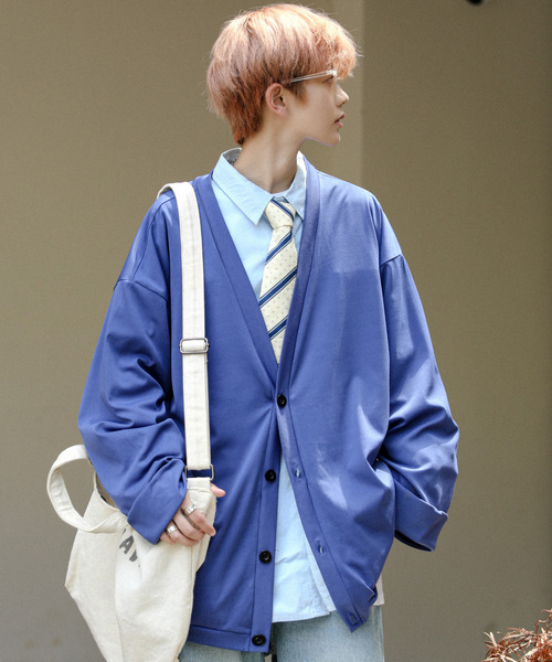 【セール】【neos -addictive design-】ビッグシルエット 袖裾 ダブル スムース カーディガン（カーディガン/ボレロ）｜neos（ネオス） 4,950円