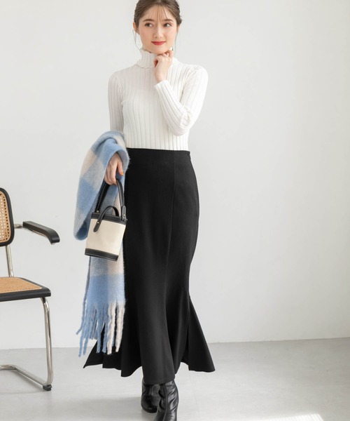 fifth（フィフス）の「チェック柄フリンジマフラー（マフラー・レディース・ブラック/ピンク/ブルー・FREE）」の22枚目の写真