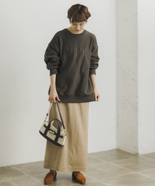 URBAN RESEARCH（アーバンリサーチ）の「QUETE刺繍スウェット（Tシャツ/カットソー・レディース・グレー系その他/カーキ/ホワイト系その他・FREE）」の8枚目の写真