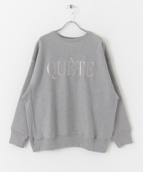 URBAN RESEARCH（アーバンリサーチ）の「QUETE刺繍スウェット（Tシャツ/カットソー・レディース・グレー系その他/カーキ/ホワイト系その他・FREE）」の11枚目の写真