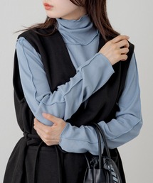 Kastane | テレコメロウハイネックロンT(Tシャツ/カットソー)