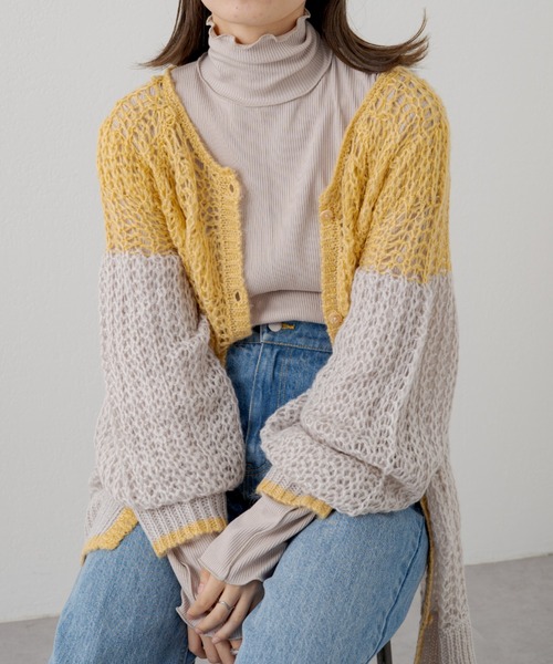 Kastane（カスタネ）の「テレコメロウハイネックロンT（Tシャツ/カットソー・レディース・グリーン/ブルー/ブラック/アイボリー/グレイッシュベージュ・FREE）」の15枚目の写真