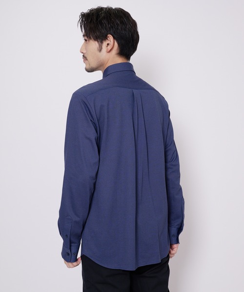 Blue Standard (ブルースタンダード)の「【BLUE STANDARD/ブルースタンダード】吸水速乾 イージーケア ピンポイント消臭 ストレッチ アルティマニット ボタンダウンシャツ(シャツ/ブラウス・メンズ・ブルー系その他/グレー/ダークブルー/ブルー/オフホワイト/ホワイト・LARGE/MEDIUM/X-LARGE)」の21枚目の写真