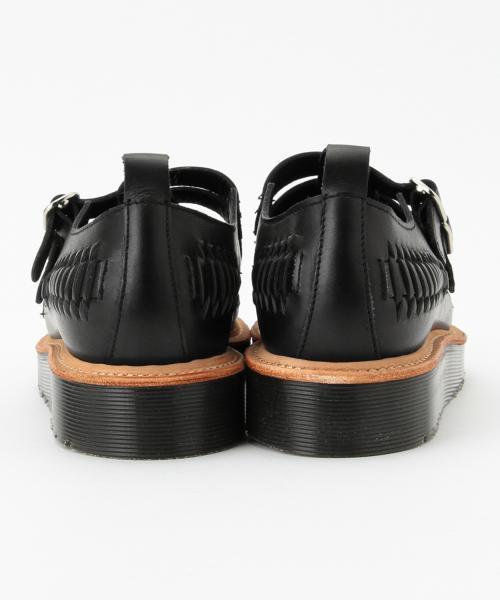 Dr. Martens（ドクターマーチン）の「Dr.Martens / "YULIA INTERLACE" 2ストラップ T-BAR シューズ（ドレスシューズ・レディース・ブラック・4/5/6）」の2枚目の写真