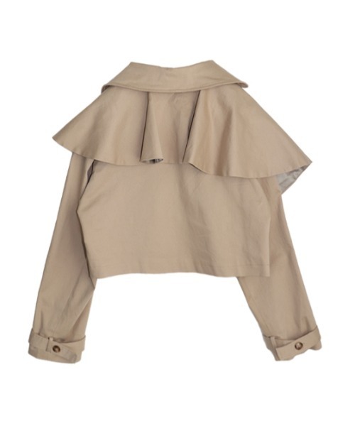 AMAIL（アマイル）の「Bulky coron trench（トレンチコート・レディース・ベージュ/グリーン・FREE）」の5枚目の写真