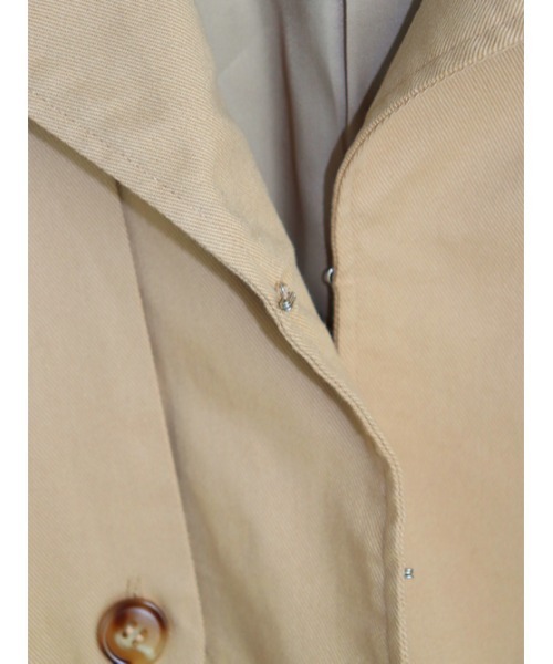 AMAIL（アマイル）の「Bulky coron trench（トレンチコート・レディース・ベージュ/グリーン・FREE）」の8枚目の写真