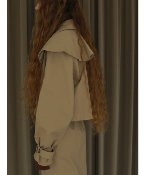 AMAIL（アマイル）の「Bulky coron trench（トレンチコート・レディース・ベージュ/グリーン・FREE）」の22枚目の写真