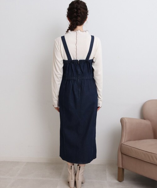 Cutie Blonde(キューティーブロンド)の「◆デニムキャミワンピース(ワンピース・レディース・ブラック/ネイビー・03/02)」の15枚目の写真