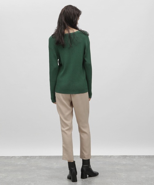 LAKOLE（ラコレ）の「Vネックニットカーディガン / 166810（カーディガン/ボレロ・レディース・ダークオリーブ/ブラック/グレー/ブラウン・SMALL/MEDIUM）」の12枚目の写真