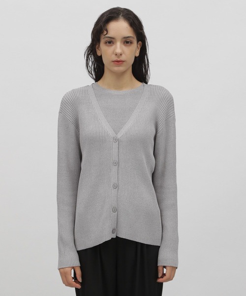 LAKOLE（ラコレ）の「Vネックニットカーディガン / 166810（カーディガン/ボレロ・レディース・ダークオリーブ/ブラック/グレー/ブラウン・SMALL/MEDIUM）」の13枚目の写真