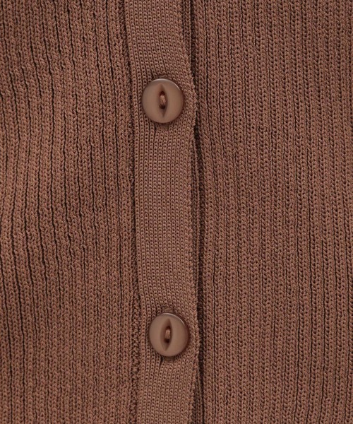 LAKOLE（ラコレ）の「Vネックニットカーディガン / 166810（カーディガン/ボレロ・レディース・ダークオリーブ/ブラック/グレー/ブラウン・SMALL/MEDIUM）」の22枚目の写真