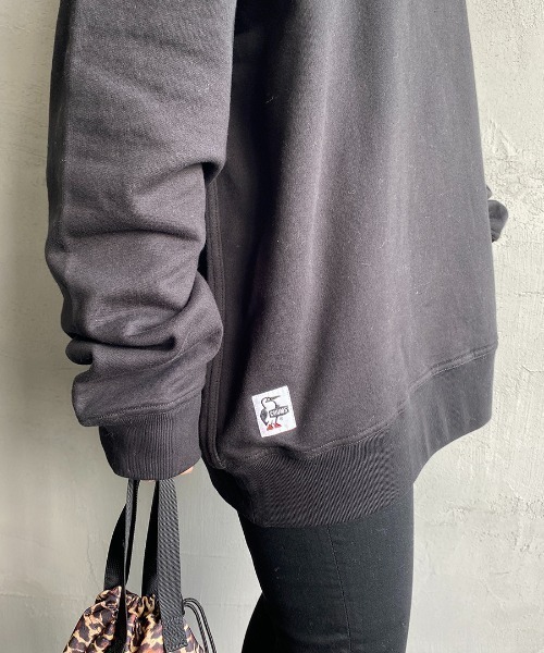 CHUMS（チャムス）の「[CHUMS/チャムス] MINI CHUMS LOGO オーバーサイズクルーネックスウェット（スウェット・レディース・ナチュラル/ブラック/グレー・XL/L/M）」の11枚目の写真