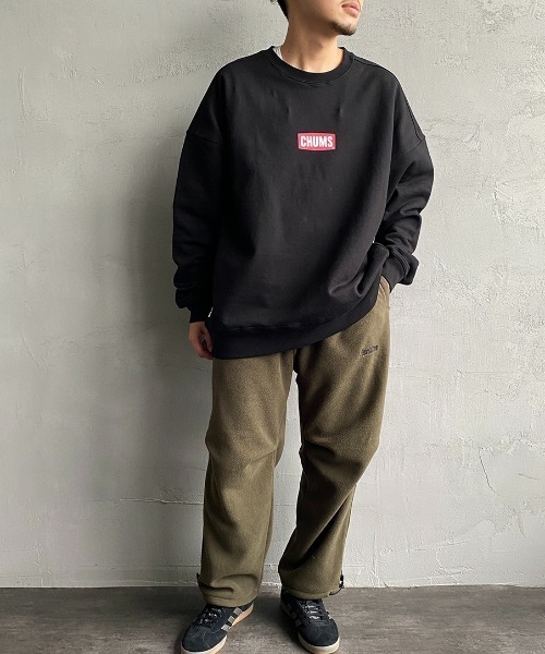 CHUMS（チャムス）の「[CHUMS/チャムス] MINI CHUMS LOGO オーバーサイズクルーネックスウェット（スウェット・レディース・ナチュラル/ブラック/グレー・XL/L/M）」の19枚目の写真