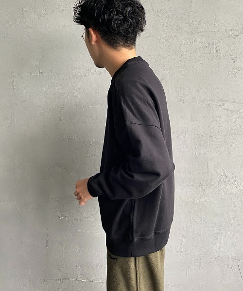 CHUMS（チャムス）の「[CHUMS/チャムス] MINI CHUMS LOGO オーバーサイズクルーネックスウェット（スウェット・レディース・ナチュラル/ブラック/グレー・XL/L/M）」の18枚目の写真