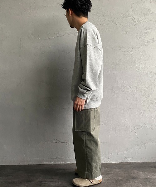 CHUMS（チャムス）の「[CHUMS/チャムス] MINI CHUMS LOGO オーバーサイズクルーネックスウェット（スウェット・レディース・ナチュラル/ブラック/グレー・XL/L/M）」の21枚目の写真