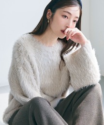 ＼新色追加／ふんわりシャギーニット