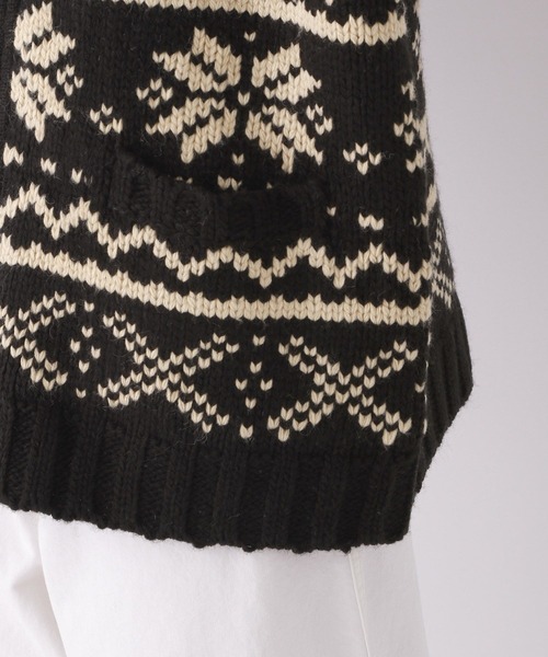 Canadian Sweater Company Ltd.(カナディアンセーター)の「Canadian Sweater Jacquard / カウチンニット(ニット/セーター・レディース・ブラック・フリー)」の3枚目の写真