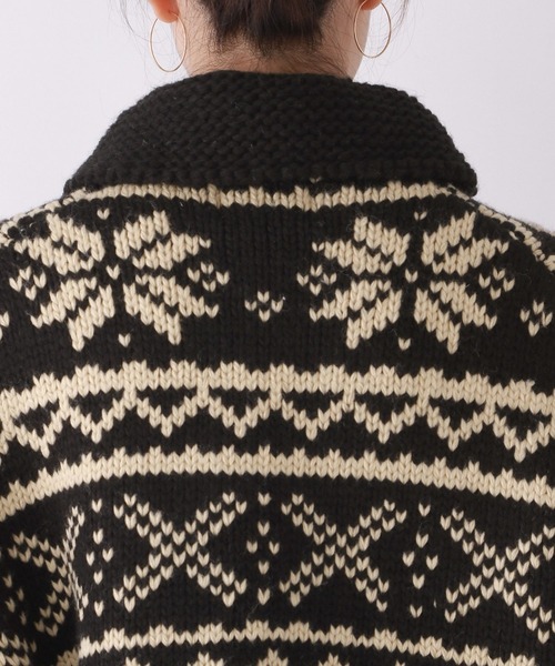 Canadian Sweater Company Ltd.(カナディアンセーター)の「Canadian Sweater Jacquard / カウチンニット(ニット/セーター・レディース・ブラック・フリー)」の17枚目の写真