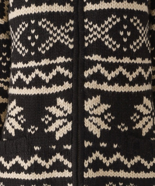 Canadian Sweater Company Ltd.(カナディアンセーター)の「Canadian Sweater Jacquard / カウチンニット(ニット/セーター・レディース・ブラック・フリー)」の15枚目の写真