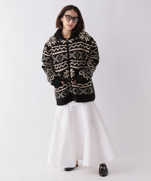 Canadian Sweater Company Ltd.(カナディアンセーター)の「Canadian Sweater Jacquard / カウチンニット(ニット/セーター・レディース・ブラック・フリー)」の9枚目の写真