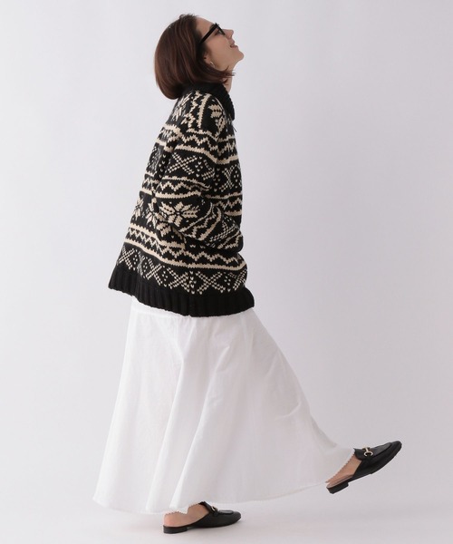 Canadian Sweater Company Ltd.(カナディアンセーター)の「Canadian Sweater Jacquard / カウチンニット(ニット/セーター・レディース・ブラック・フリー)」の7枚目の写真