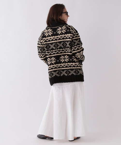 Canadian Sweater Company Ltd.(カナディアンセーター)の「Canadian Sweater Jacquard / カウチンニット(ニット/セーター・レディース・ブラック・フリー)」の18枚目の写真