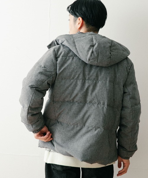 セール】デタッチャブルフード リアルダウンジャケット（ダウン