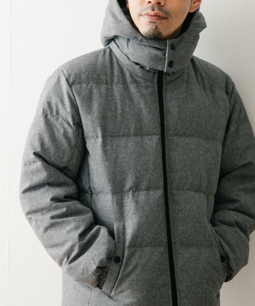 ITEMS URBANRESEARCH（アイテムズ アーバンリサーチ）の「デタッチャブルフード リアルダウンジャケット（ダウンジャケット/コート・メンズ・ネイビー/グレー/ブラック・LARGE/MEDIUM）」の9枚目の写真