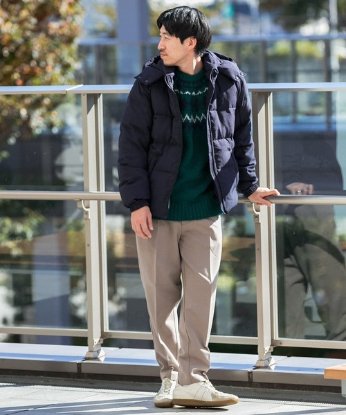 ITEMS URBANRESEARCH（アイテムズ アーバンリサーチ）の「デタッチャブルフード リアルダウンジャケット（ダウンジャケット/コート・メンズ・ネイビー/グレー/ブラック・LARGE/MEDIUM）」の21枚目の写真