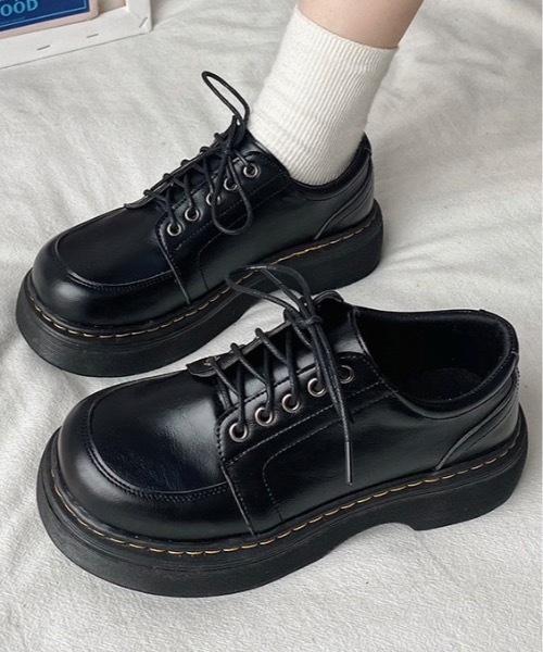 Burner(バーナー)の「【OKUOKU 0909】レースアップシューズ ローファー oku-shoes-638803598364-32(ローファー・レディース・A/B・38/36/40)」の3枚目の写真